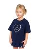 Deux Par Deux Deux par Deux Girls' Organic Cotton Holographic Heart Jersey T-Shirt - 4