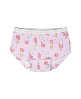 Deux Par Deux Deux par Deux Girls' Organic Cotton Ice Creams Boyshort Panty