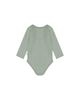 Deux Par Deux Deux par Deux Girls' Organic Cotton Long Sleeve Flower Detail Romper - 3