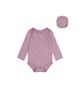 Deux Par Deux Deux par Deux Girls' Organic Cotton Long Sleeve Heart Floral Romper - 1