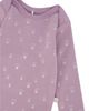 Deux Par Deux Deux par Deux Girls' Organic Cotton Long Sleeve Heart Floral Romper - 5