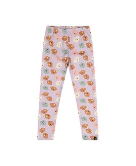 Deux Par Deux Deux par Deux Girls' Organic Cotton Poodle Back Pocket Elastic Waist Leggings