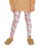 Deux Par Deux Deux par Deux Girls' Organic Cotton Poodle Back Pocket Elastic Waist Leggings - 4