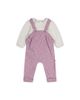 Deux Par Deux Deux par Deux Girls' Organic Cotton Puffy Sleeve Romper and Adjustable Overall Set - 1