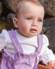 Deux Par Deux Deux par Deux Girls' Organic Cotton Puffy Sleeve Romper and Adjustable Overall Set - 2