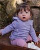 Deux Par Deux Deux par Deux Girls' Organic Cotton Ruffle Shoulder Hedgehog Tunic and Legging Set - 5