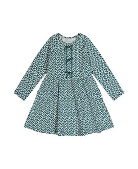 Deux Par Deux Deux par Deux Girls' Organic Cotton Strawberry Soft Pocket Dress