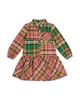 Deux Par Deux Deux par Deux Girls' Plaid Button Front Chest Pocket Shirt Dress - 1