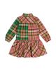 Deux Par Deux Deux par Deux Girls' Plaid Button Front Chest Pocket Shirt Dress - 2