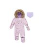 Deux Par Deux Deux par Deux Girls' Play Cat Faux Fur Hood Car Seat One Piece Snowsuit - 1