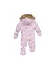 Deux Par Deux Deux par Deux Girls' Play Cat Faux Fur Hood Car Seat One Piece Snowsuit - 2