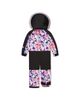 Deux Par Deux Deux par Deux Girls' Play Floral Faux Fur Hood & Expandable Sleeve One Piece Snowsuit - 2
