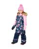 Deux Par Deux Deux par Deux Girls' Play Floral Faux Fur Hood & One Piece Snowsuit - 6