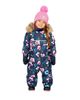 Deux Par Deux Deux par Deux Girls' Play Floral Faux Fur Hood Car Seat One Piece Snowsuit - 2