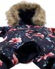 Deux Par Deux Deux par Deux Girls' Play Floral Faux Fur Hood Car Seat One Piece Snowsuit - 3