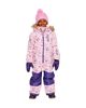 Deux Par Deux Deux par Deux Girls' Play Flower Faux Fur Hood & Expandable Sleeve One Piece Snowsuit - 5