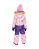 Deux Par Deux Deux par Deux Girls' Play Flower Faux Fur Hood & Expandable Sleeve One Piece Snowsuit - 6