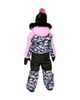 Deux Par Deux Deux par Deux Girls' Play Heart Faux Fur Hood & Expandable Sleeve One Piece Snowsuit - 6