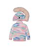 Deux Par Deux Deux par Deux Girls' Play Line Print Faux Fur Hood Jacket & Pants Two Piece Snowsuit - 3
