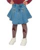 Deux Par Deux Deux par Deux Girls' Pleated Denim Elastic Waistband Star Applique Skirt - 4