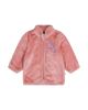 Deux Par Deux Deux par Deux Girls' Plush Flower Embroidered Zip Jacket - 1