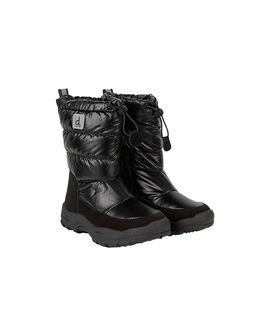 Deux Par Deux Deux par Deux Girls' Quilted Nylon Waterproof Shell Treaded Sole Winter Boots