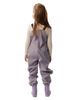 Deux Par Deux Deux par Deux Girls' Rain Reflective Strip Adjustable Suspender Overalls - 3