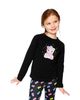 Deux Par Deux Deux par Deux Girls' Rainbow Teddy Bear Raglan Organic Cotton Crew Neck T-Shirt - 4