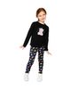 Deux Par Deux Deux par Deux Girls' Rainbow Teddy Bear Raglan Organic Cotton Crew Neck T-Shirt - 6