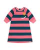 Deux Par Deux Deux par Deux Girls' Relaxed Knit Engineer Stripe Dress - 1
