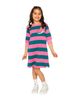 Deux Par Deux Deux par Deux Girls' Relaxed Knit Engineer Stripe Dress - 5