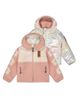 Deux Par Deux Deux par Deux Girls' Reversible Mid-Season Fleece Flower Sleeve Hooded Jacket - 1