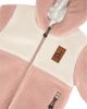 Deux Par Deux Deux par Deux Girls' Reversible Mid-Season Fleece Flower Sleeve Hooded Jacket - 4