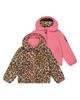 Deux Par Deux Deux par Deux Girls' Reversible Mid-Season Fleece Hooded Jacket - 1