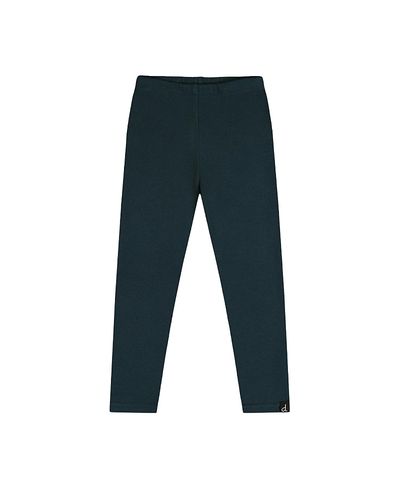 Deux Par Deux Deux par Deux Girls' Rib Elastic Waistband Logo Patch Leggings
