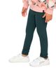 Deux Par Deux Deux par Deux Girls' Rib Elastic Waistband Logo Patch Leggings - 6