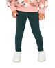 Deux Par Deux Deux par Deux Girls' Ribbed Elastic Waist Logo Patch Leggings - 4