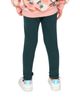 Deux Par Deux Deux par Deux Girls' Ribbed Elastic Waist Logo Patch Leggings - 6
