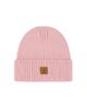 Deux Par Deux Deux par Deux Girls' Ribbed Knit Folded Cuff Logo Patch Hat - 1