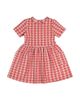 Deux Par Deux Deux par Deux Girls' Short Sleeve Dress with Pockets Houndstooth - 1