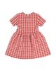 Deux Par Deux Deux par Deux Girls' Short Sleeve Dress with Pockets Houndstooth - 2