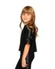 Deux Par Deux Deux par Deux Girls' Short Sleeve Milano Bow Shoulder Heart Balloon Top - 5