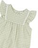 Deux Par Deux Deux par Deux Girls' Sleeveless Flutter Ruffles Gingham Romper - 3