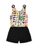 Deux Par Deux Deux par Deux Girls' Sleeveless Jersey Flowers Jumpsuit - 3