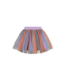 Deux Par Deux Deux par Deux Girls' Sparkle Mesh Overlay Lined Skirt