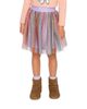 Deux Par Deux Deux par Deux Girls' Sparkle Mesh Overlay Lined Skirt - 4