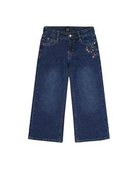 Deux Par Deux Deux par Deux Girls' Stretch Denim Embroidered Flower Jeans