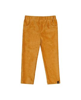 Deux Par Deux Deux par Deux Girls' Stretch Velour Heart Pocket Elastic Waist Treggings