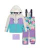 Deux Par Deux Deux par Deux Girls' Teknik Diamond Pattern Jacket & Reinforced Pants Two Piece Snowsuit - 1