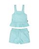 Deux Par Deux Deux par Deux Girls' Terry Tank Top with Ruffle Hem Shorts Set - 1